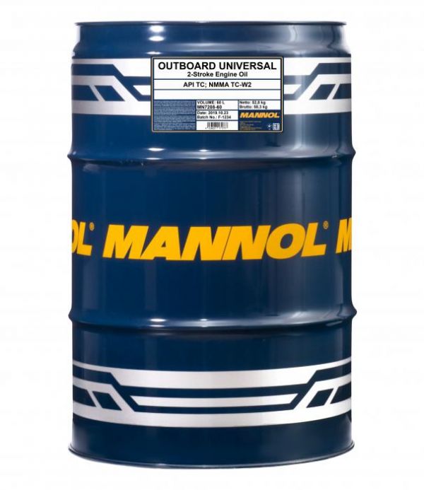 Масло моторное Outboard Universal Mannol - 60 л