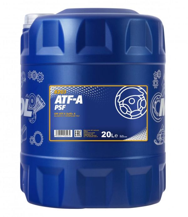 Трансмиссионное масло ATF-A PSF Mannol - 20 л