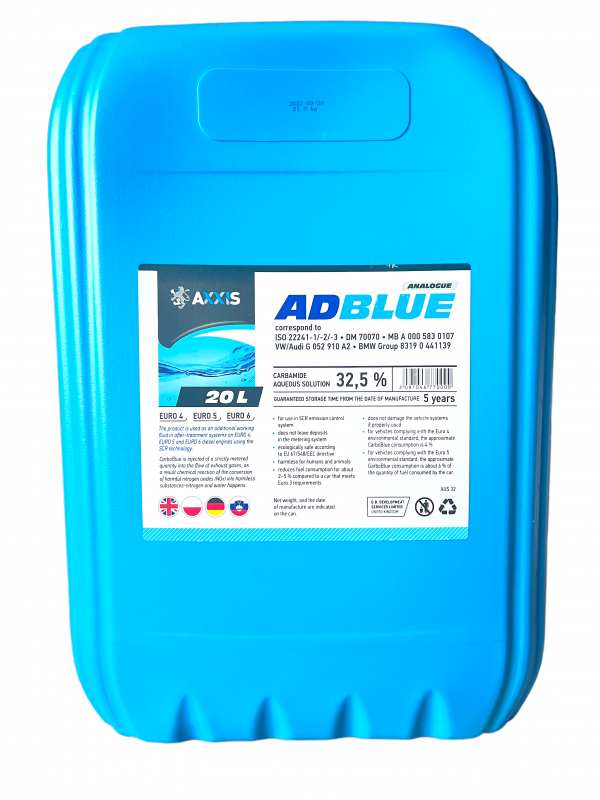 Жидкость AdBlue AXXIS - 20 л