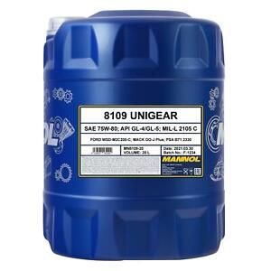 Трансмиссионное масло Unigear SAE 75W-80 Mannol - 20 л