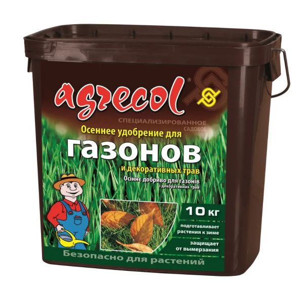 Добриво осіннє для газонів (без азоту) Agrecol - 10 кг