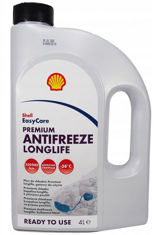 Антифриз готовый Premium Antifreeze LongLife 774 D-F (G12+) Shell - 4 л