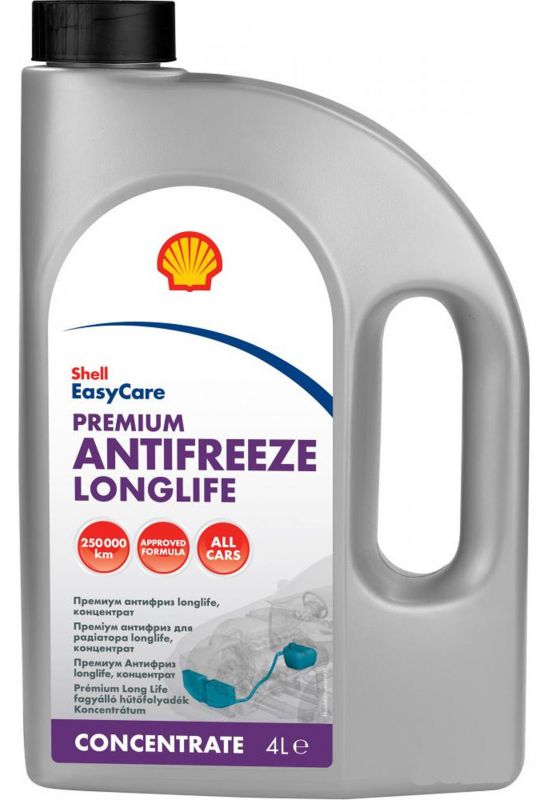 Антифриз концентрат Premium Antifreeze Longlife 774 D-F (G12+) Shell - 4 л