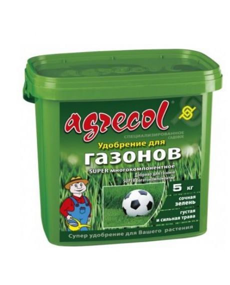 Удобрение для газонов super многокомпонентное Agrecol - 5 кг
