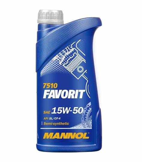 Олива моторна Favorit SAE 15W-50 Mannol - 1 л