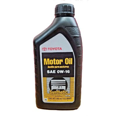 Олива TOYOTA Syntetic Oil  0W-16, 1qt. 00279-16QTE