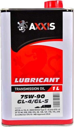 Трансмиссионное масло AXXIS 75W-80  GL-4+ - 1л