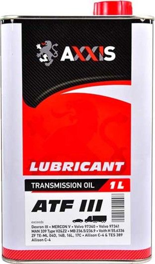 Трансмиссионное масло AXXIS ATF 3 - 1л