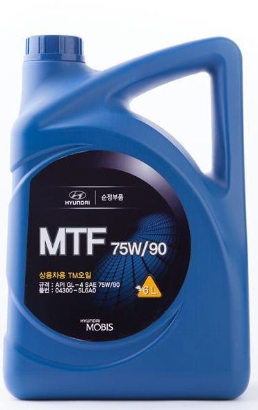 Трансмісійна олива  Mobis Hyundai/Kia MTF Gear Oil 75W-90 04300-5L6A0 (Каністра 6л)