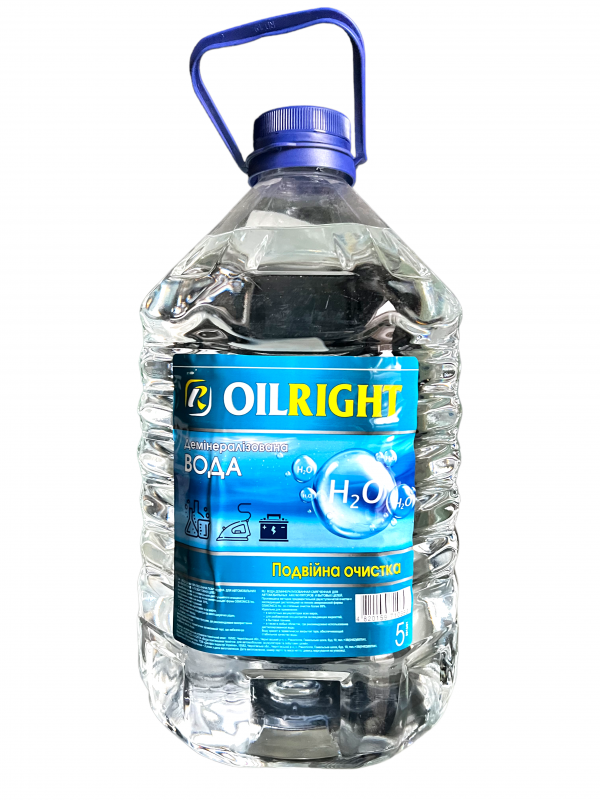 Вода дистильована 2-а очищення Oil Right - 5 л