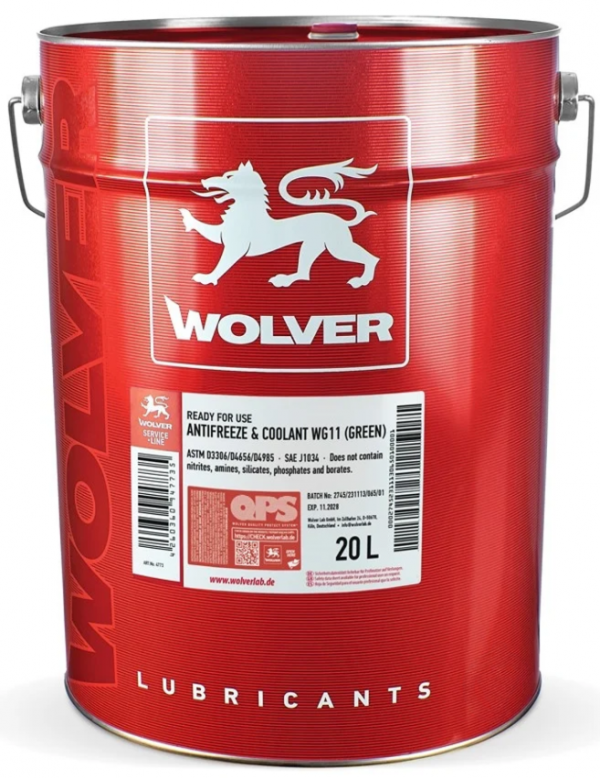 Антифриз W G11 зелений Wolver - 20 л