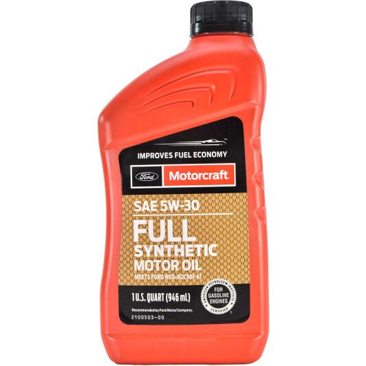 Олива MOTORCRAFT SAE 5W-30 Full Synthetic Motor Oil, 1qt. XO5W30-Q1FS