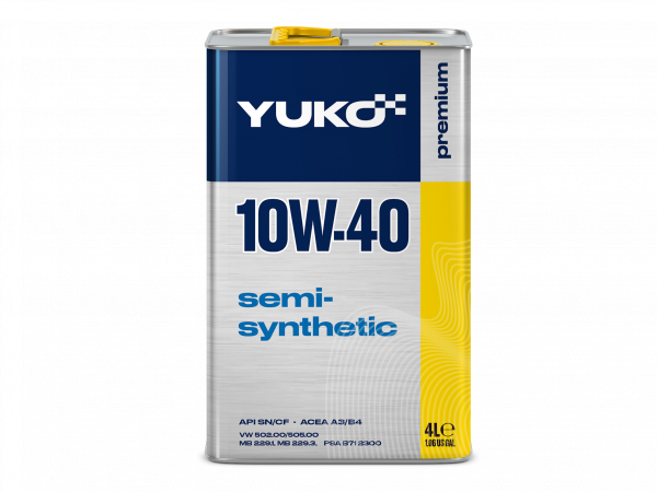 Масло моторное Semisyntetic 10W-40 Yuko - 4 л ж