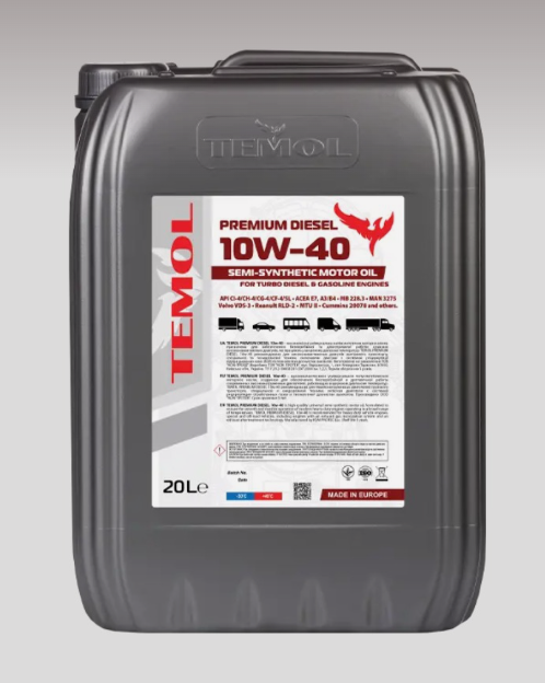 Олива моторна PREMIUM DIESEL 10W-40 TEMOL 20 л