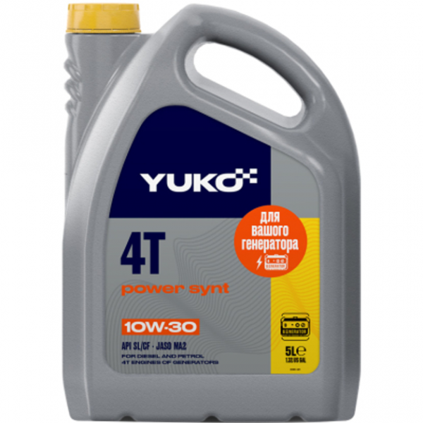 Олива моторна Power Synt 4Т 10W-30 Yuko - 5 л каністра