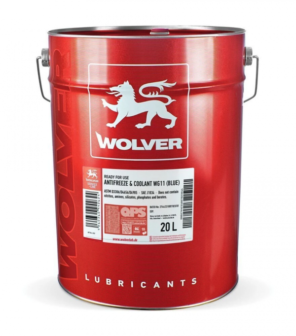 Антифриз W G11 cиній Wolver - 20 л