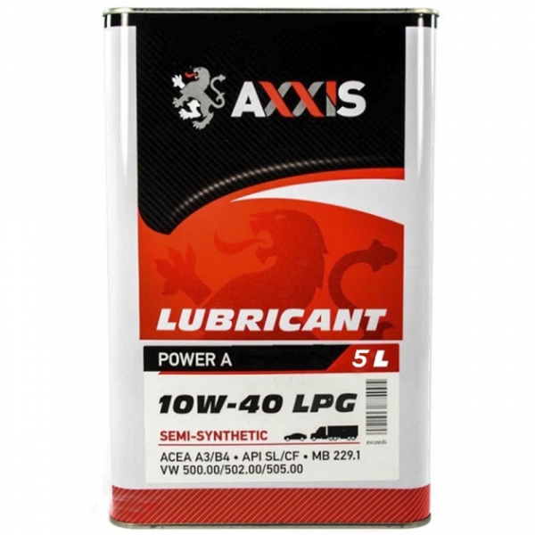 Олива моторн. AXXIS 10W-40 LPG Power A (Каністра 5л)